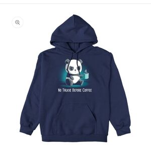 NWOT teeturtle No Talkie Before Coffee Size S